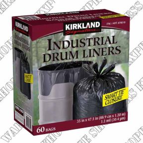 Kirkland Signature Industrial Drum Liner Garbage Bags