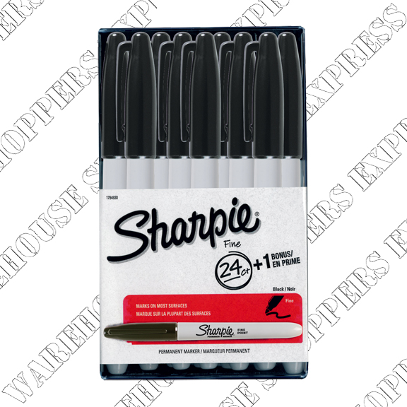 Sanford Sharpie Fine Point Black Markers