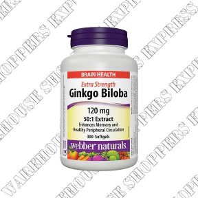 Webber Naturals Ginkgo Biloba Softgels
