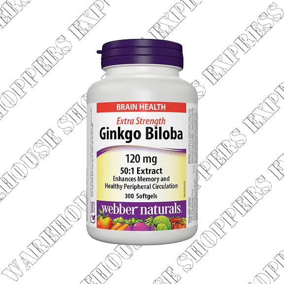 Webber Naturals Ginkgo Biloba Softgels