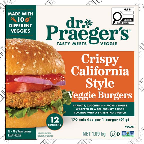 Dr. Praeger's Crispy California Veggie Burgers---- Order by Wed 03---Save $4