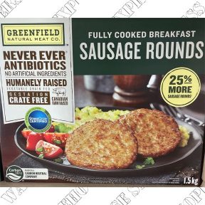 Greenfield RWA Breakfast Pork Patties