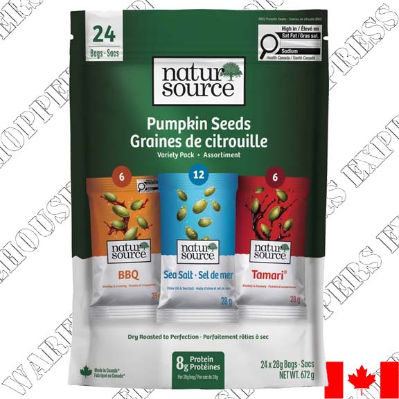 NatureSource Dry Roasted Pumpkin Seeds Variety Pack