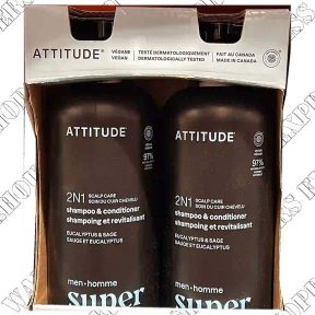 Attitude Men's Super Leaves 2-in-1 Shampoo n Conditioner---- Order by Wed  06---Save  $6
