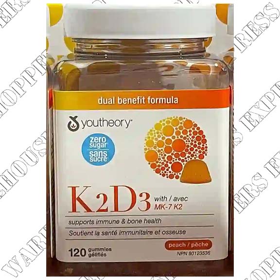 Youtheory Vitamin K2 + D3---- Order by Wed 03---Save $5