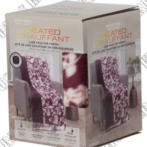 Brookstone Faux Fur Heated Throw