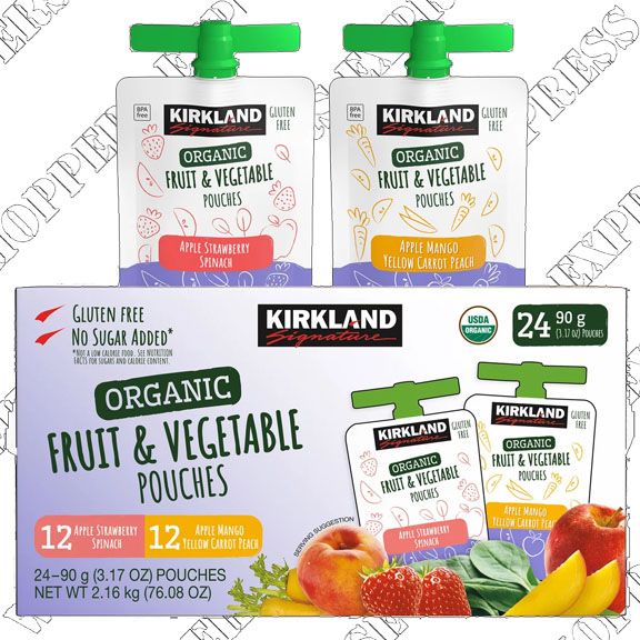 Kirkland Signature Organic Fruit and Vegetable Pouches