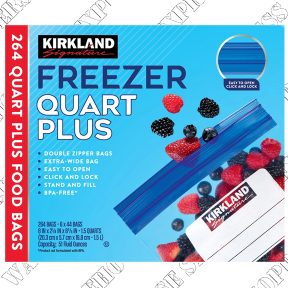 Kirkland Signature Medium Quart Plus Freezer Bags