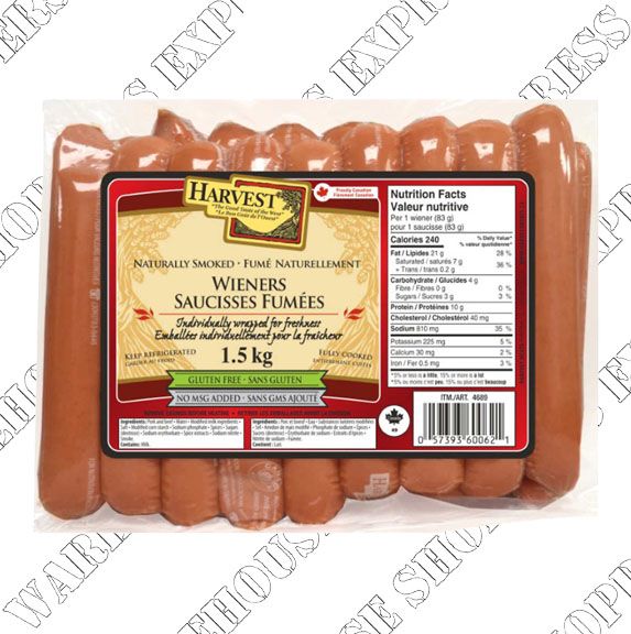 Harvest meats BBQ Wieners