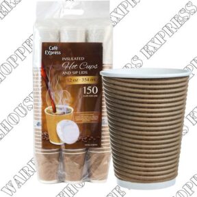 Cafe Express 12oz Hot Cups & Lids