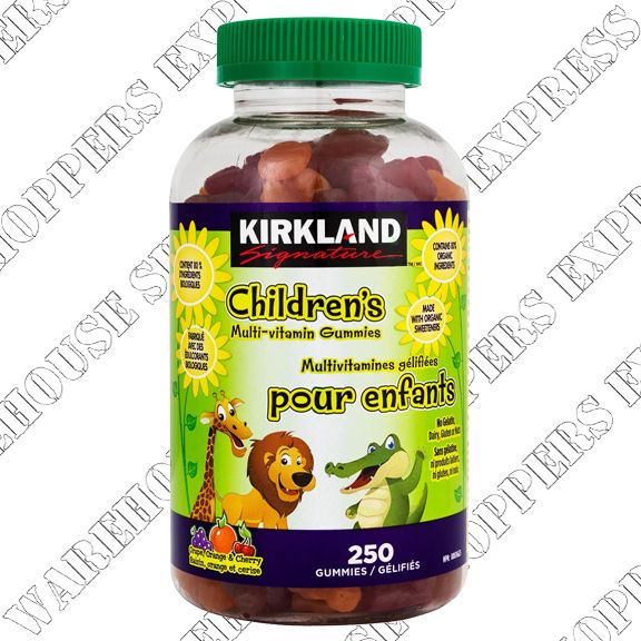 Kirkland Signature Children's Multi-Vitamin Gummies 80% Organic