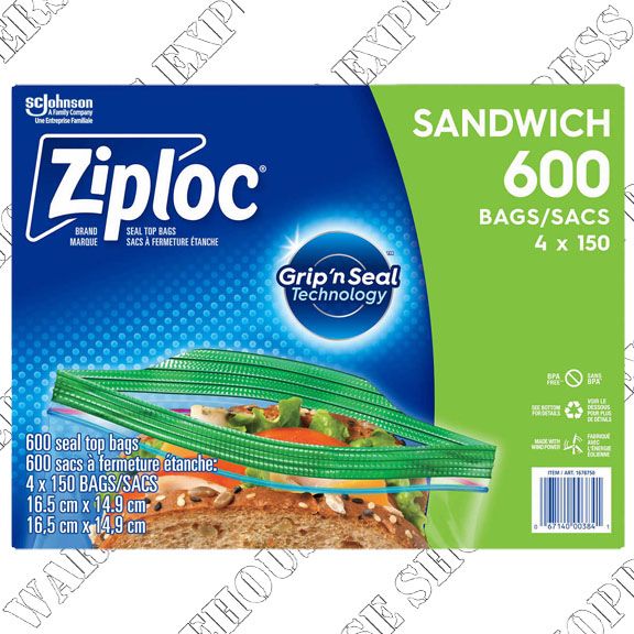 Ziploc Sandwich Bags---- Order by Wed 26---Save $4
