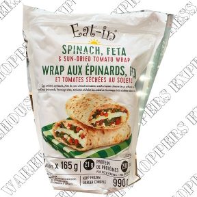 Eat In Egg White, Spinach, Feta & Sun Dried Tomato Wraps