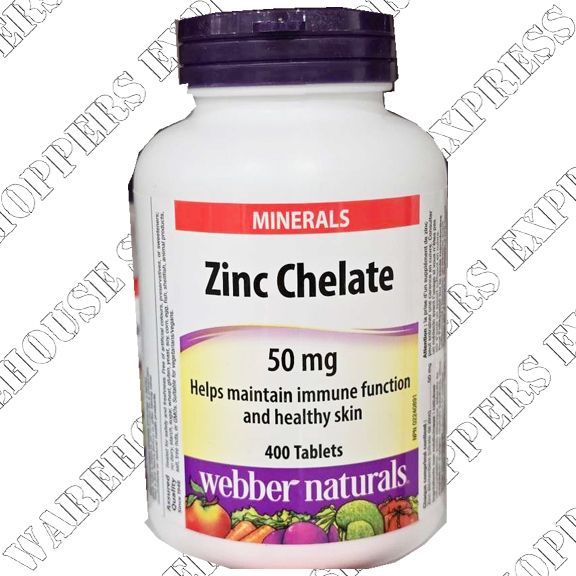 Webber Naturals Zinc Chelate 50 mg
