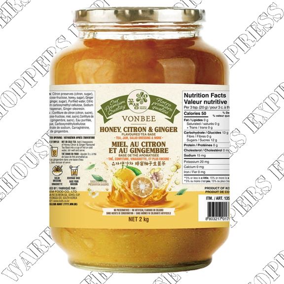 Vonbee Honey Citron Ginger Tea